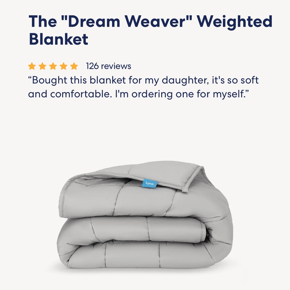 Luna weighed kids blanket Cozy Gray Quilted Blanket 5lb
